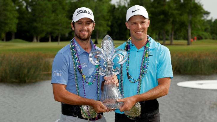 golfers Nick Hardy and David Riley
